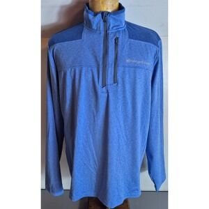 Vineyard Vines Mens Half-Zip On The Go Shep Shirt L Large Blue
